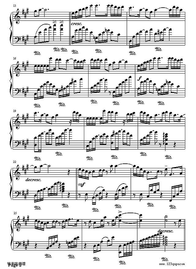 你是我的一滴泪-苏有朋钢琴谱