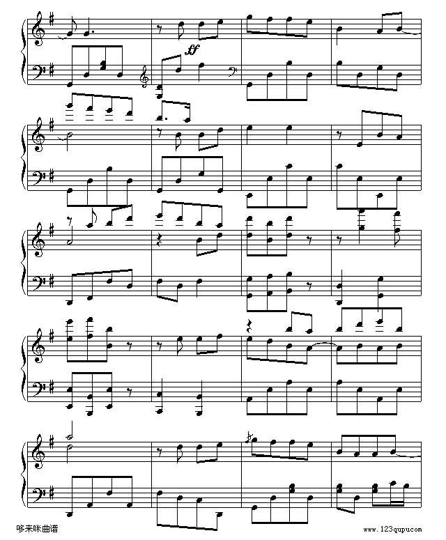 两只蝴蝶-Music-boy-庞龙钢琴谱