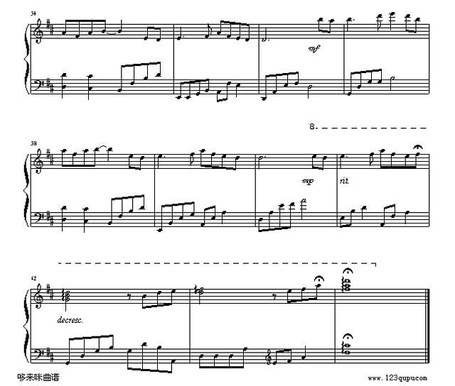 有谁共鸣-张国荣钢琴谱