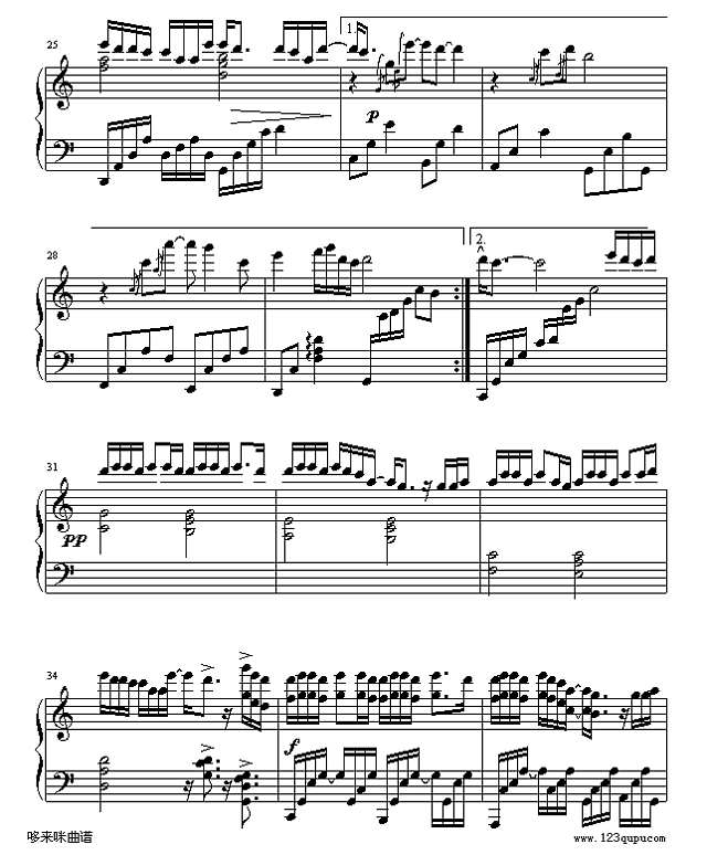 男人海洋-周传雄钢琴谱