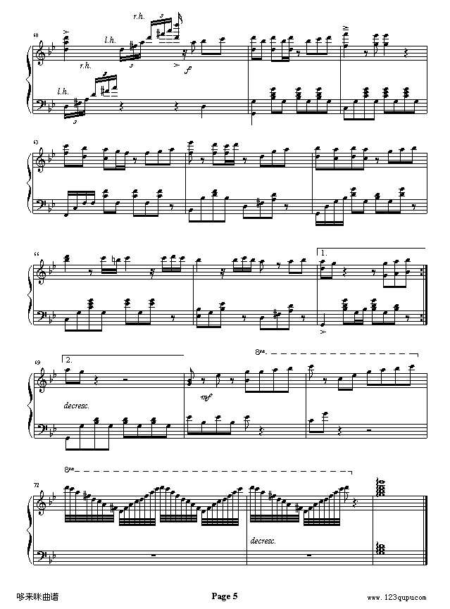 月半小夜曲-李克勤钢琴谱