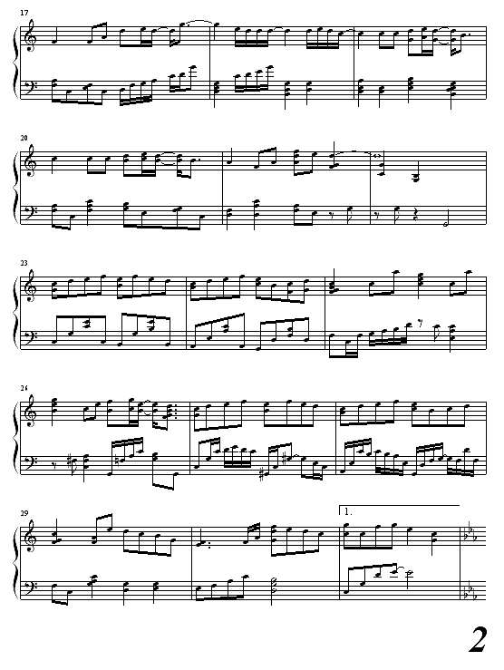 会有那么一天-林俊杰钢琴谱