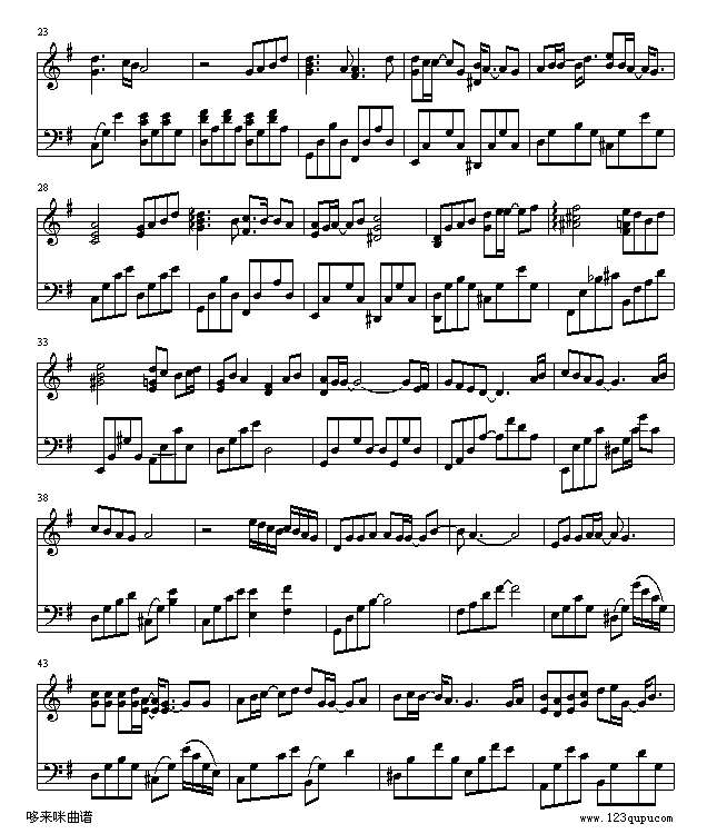 绵绵-陈奕迅钢琴谱