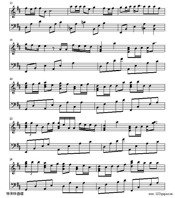 同班同学-梁詠琪钢琴谱