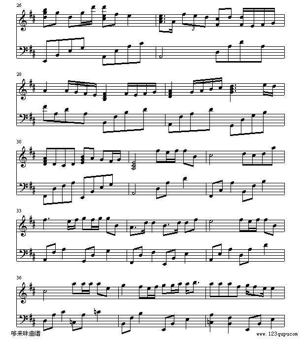 同班同学-梁詠琪钢琴谱