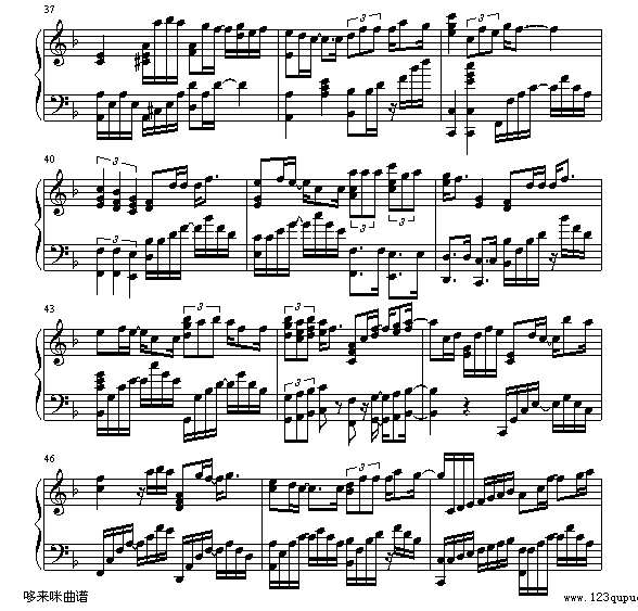 勇气-梁静茹钢琴谱