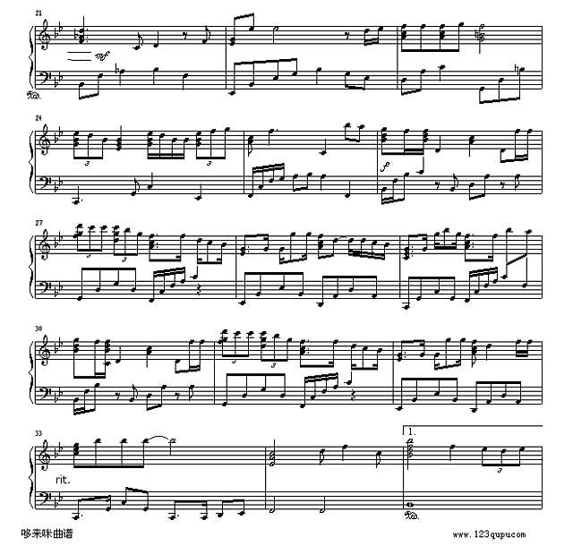 爱在黑夜-许茹芸钢琴谱