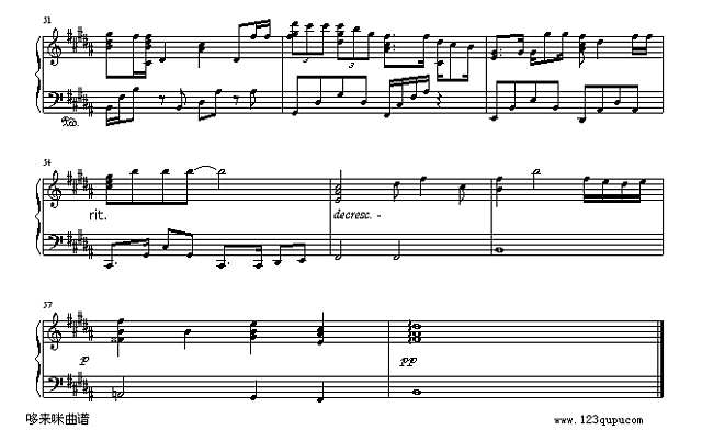 爱在黑夜-许茹芸钢琴谱