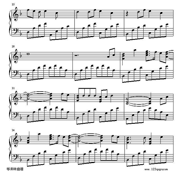 星语星愿-张柏芝钢琴谱