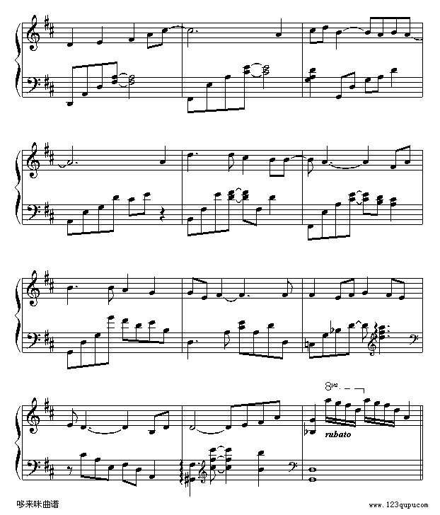 Eyes On Me-王菲钢琴谱