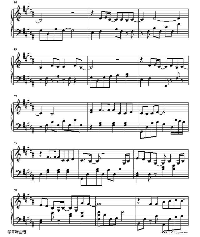 醉清风-弦子钢琴谱