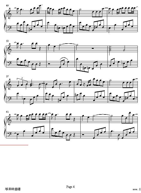 自言自语-范晓萱钢琴谱