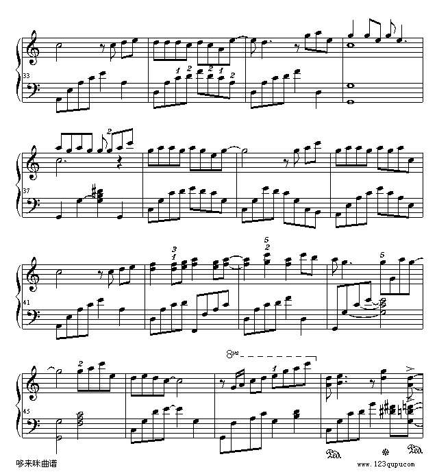 最浪漫的事-赵咏华钢琴谱