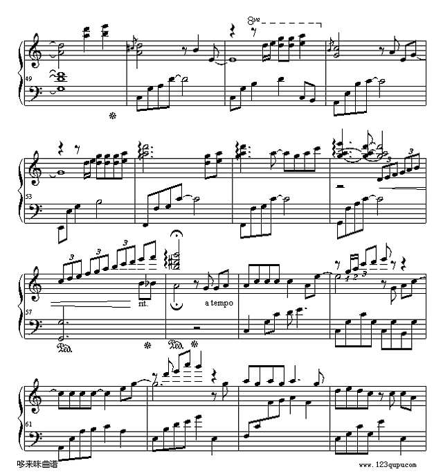 最浪漫的事-赵咏华钢琴谱