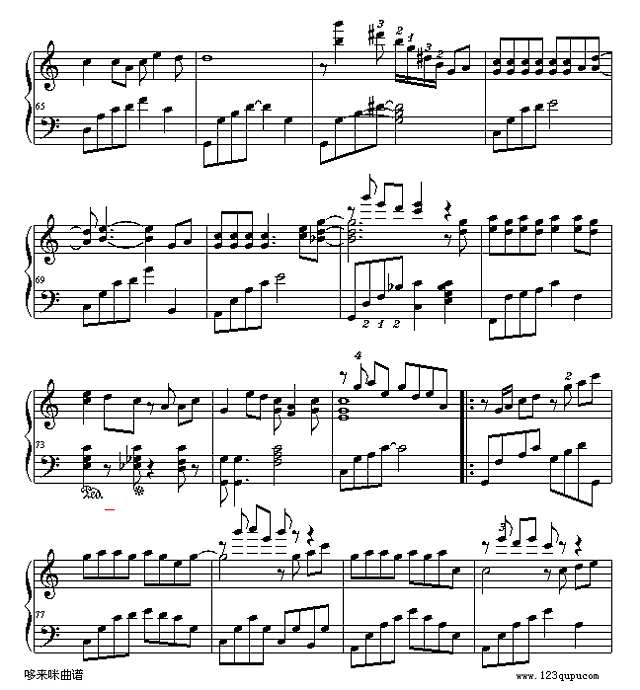 最浪漫的事-赵咏华钢琴谱