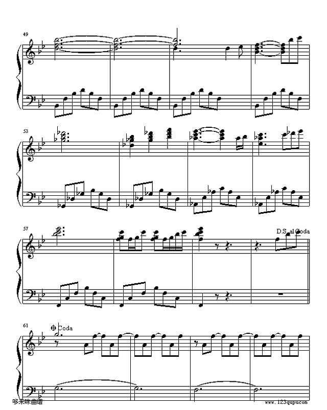 爱-莫文蔚钢琴谱