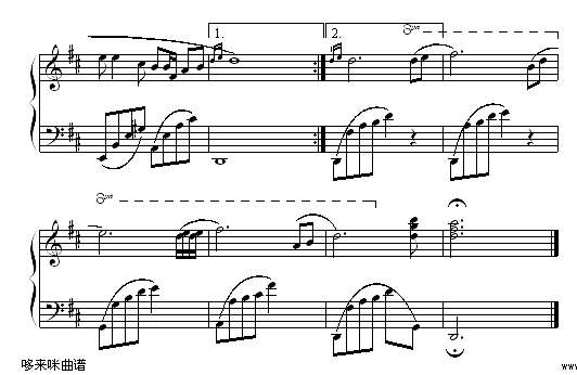 爱的奉献-韦唯钢琴谱