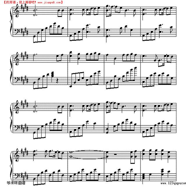 少女的祈祷-杨千华钢琴谱