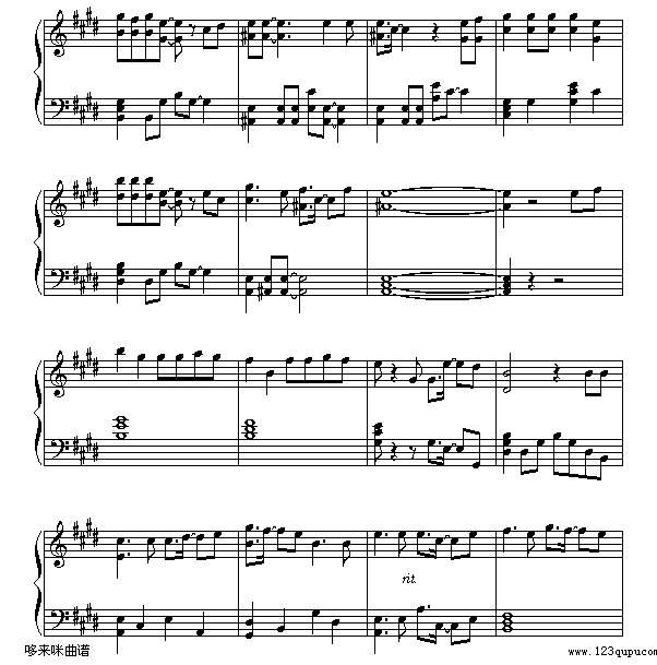 少女的祈祷-杨千华钢琴谱