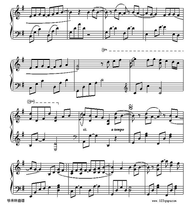 遇见-孙燕姿钢琴谱