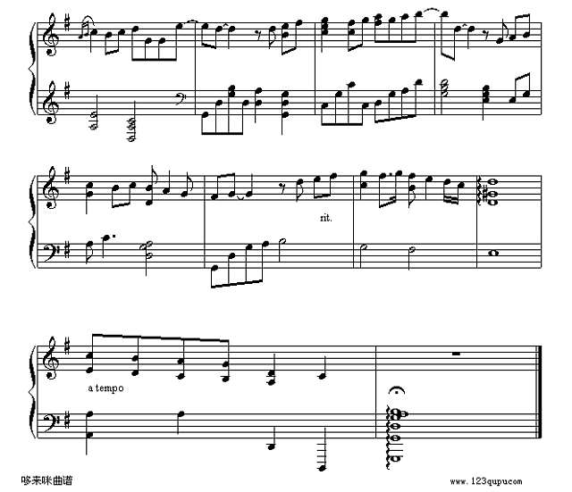 遇见-孙燕姿钢琴谱