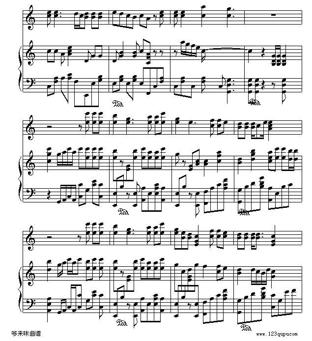 对你太在乎-陈慧琳钢琴谱