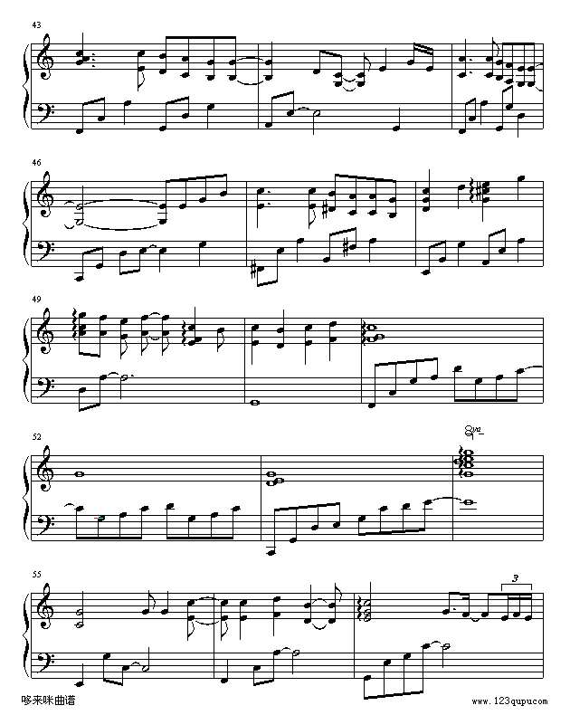 幸福的地图-萧亚轩钢琴谱