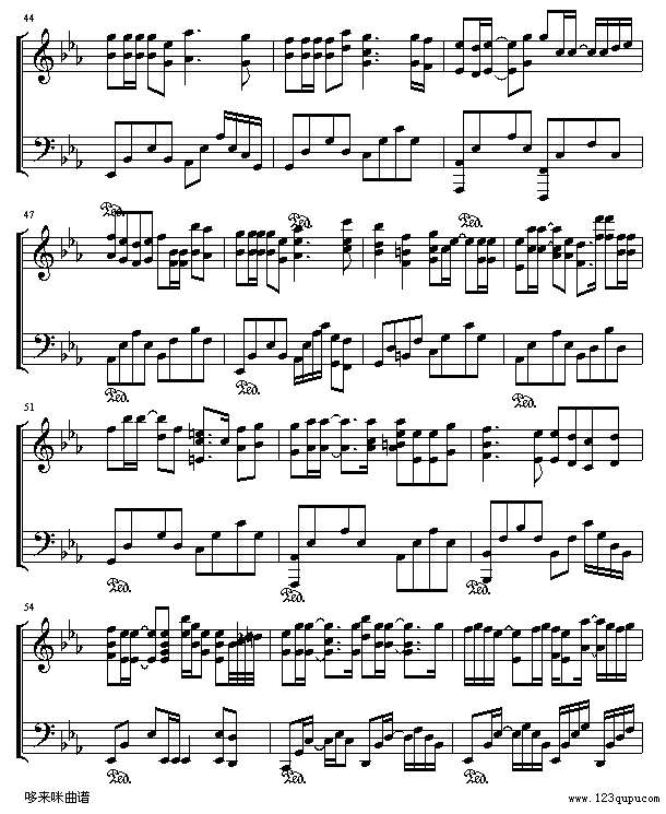 无痛无恋-关心妍钢琴谱