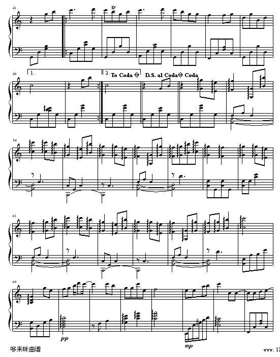 不想睡-梁静茹钢琴谱