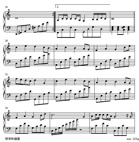 奉献-苏芮钢琴谱