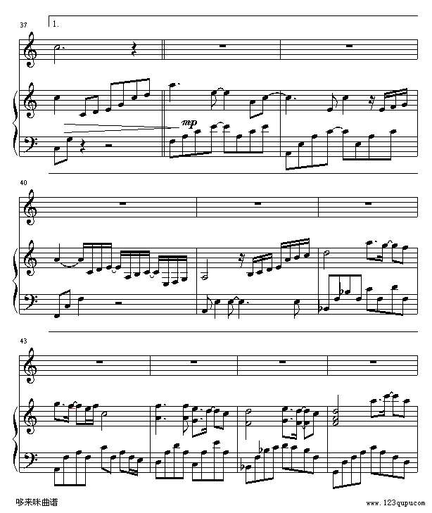 我等你-刘若英钢琴谱