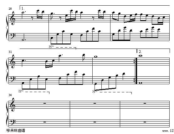 实情-人间蒸发主题曲-廖碧儿钢琴谱