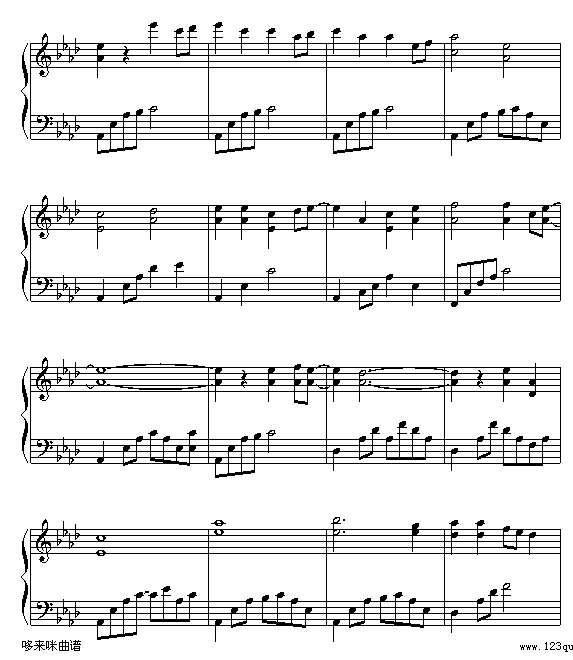 感情线上-郑秀文钢琴谱