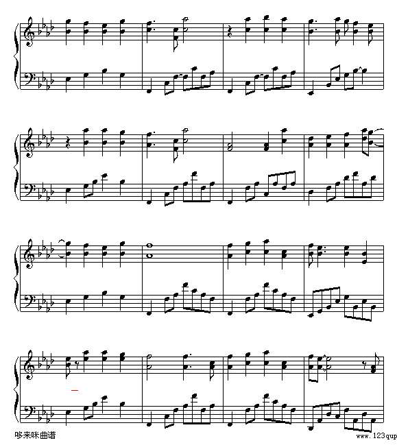 感情线上-郑秀文钢琴谱