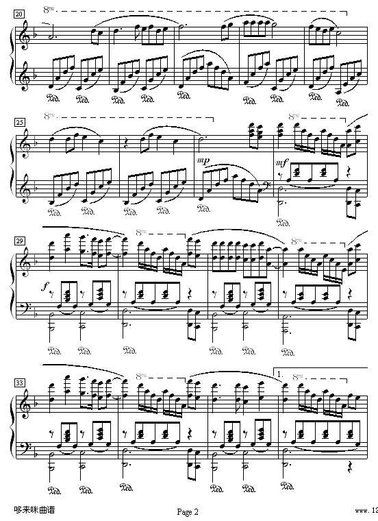 星语心愿-XP版-张柏芝钢琴谱