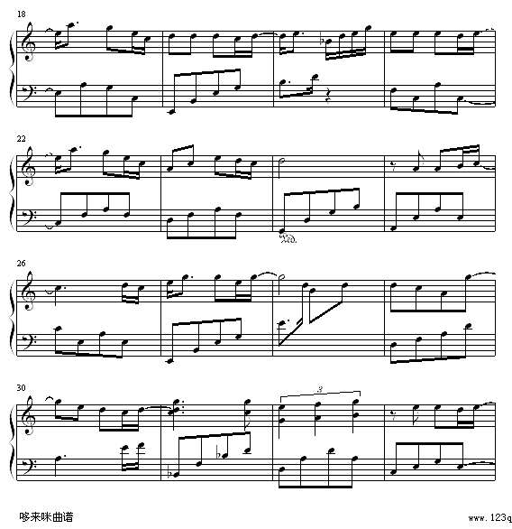 我的左手旁边是你的右手-赵靖怡钢琴谱