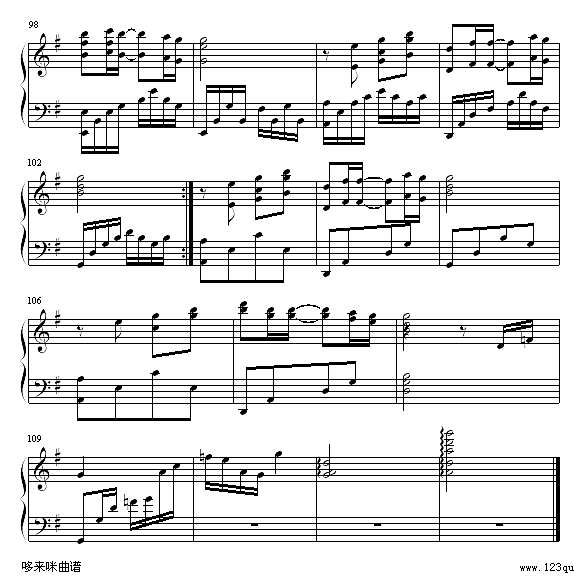 我的左手旁边是你的右手-赵靖怡钢琴谱