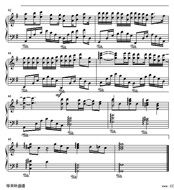 心淡-容祖儿钢琴谱