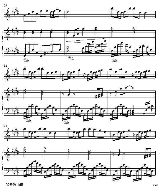 当你-王心凌钢琴谱