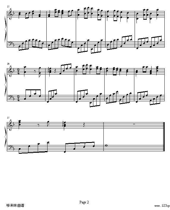 戇过头-(简易版)-梁静茹钢琴谱