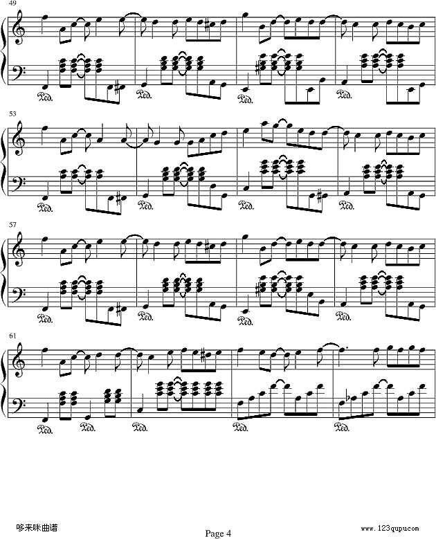 小手拉大手-梁静茹钢琴谱