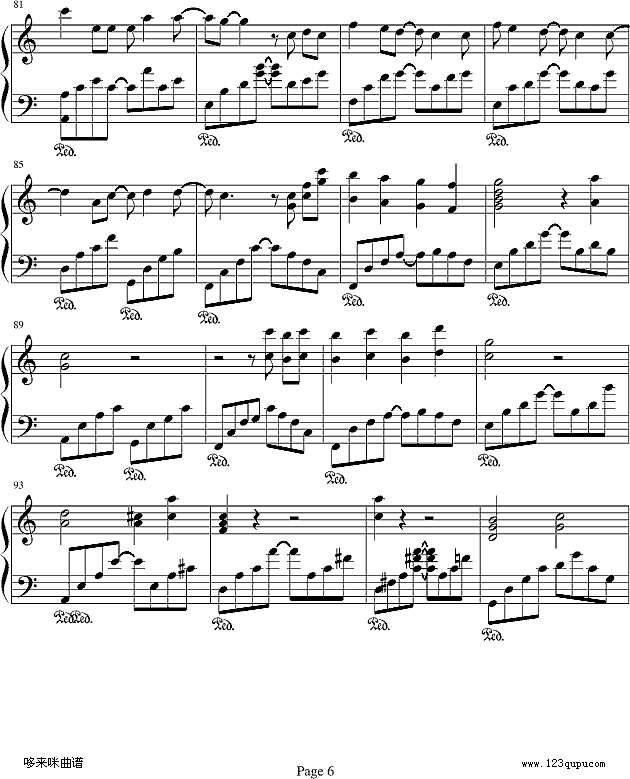 小手拉大手-梁静茹钢琴谱