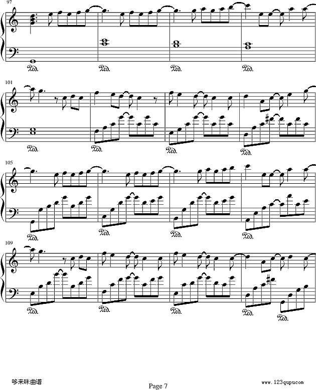 小手拉大手-梁静茹钢琴谱