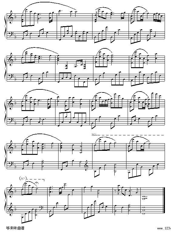 可惜不是你 - 演奏版-梁静茹钢琴谱