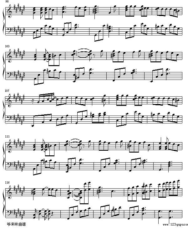 美丽的误会-郑秀文钢琴谱