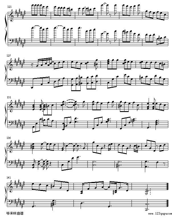 美丽的误会-郑秀文钢琴谱