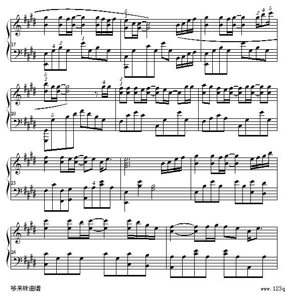 千千阙歌-陈慧娴钢琴谱