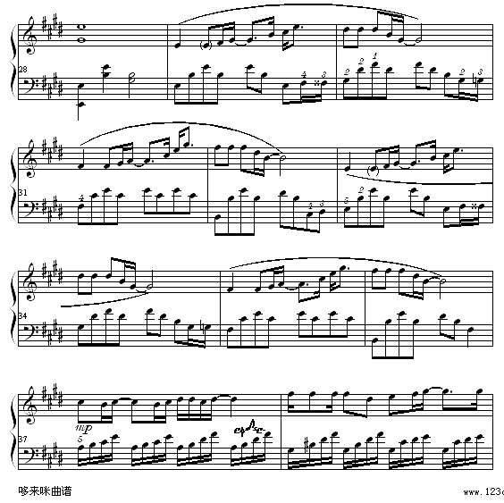 千千阙歌-陈慧娴钢琴谱