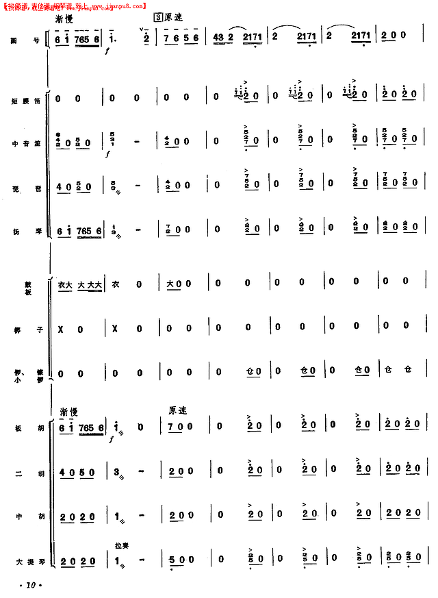 大柳树下育新人（园号独奏曲）（6-10）简谱