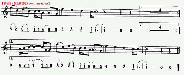 萨克斯曲 今夜你是否感到恩爱 美国动画片《狮子王》插曲 萨克斯谱pic2 www.jianpu8.cn